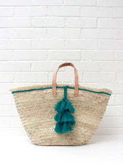 Medium Beach Bags with Tassel (Assorted Colours) - Belmore Boutique