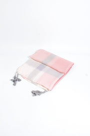 Pink and Cream Large Check Print - Belmore Boutique