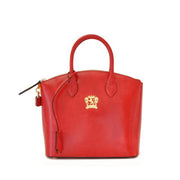 Pratesi Versilia Small red leather hand bag. 