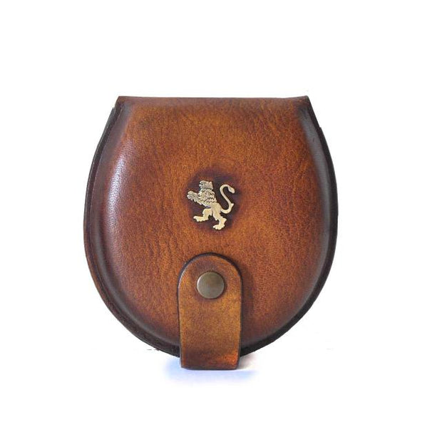 Pratesi brown leather coin wallet. 