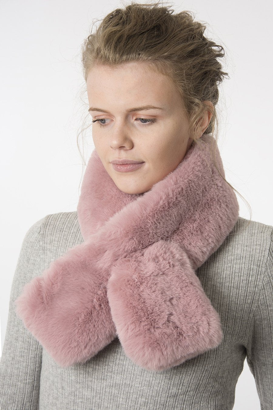 Dusty Pink Faux Fur Belmore Boutique