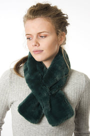 Forest Green Collar - Faux Fur - Belmore Boutique