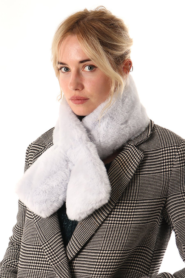 Ice Grey Collar - Faux Fur - Belmore Boutique