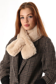 Neutral Collar - Faux Fur - Belmore Boutique