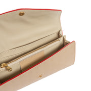 Arcadia Cream Flappy Multi Pockets Wallet - Belmore Boutique