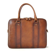 Pratesi brown Magliano bruce leather briefcase. 