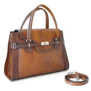 Pratesi brown Baratti leather handbag. 