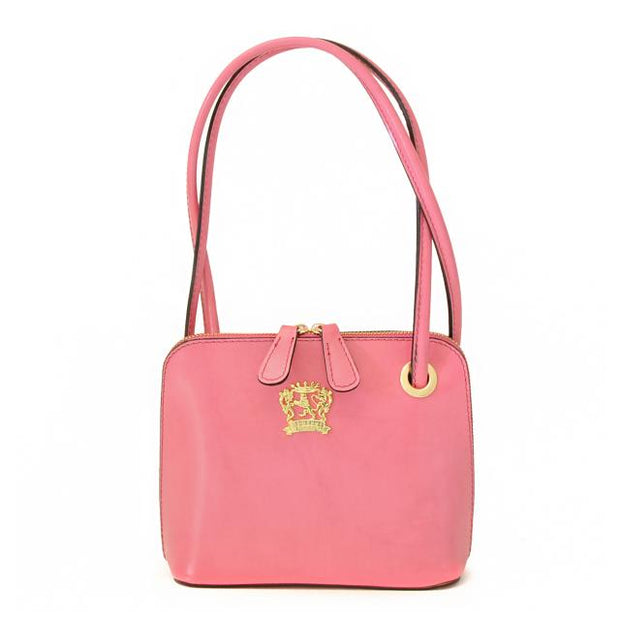 Pratesi Roccastrada pink calf leather shoulder bag. 