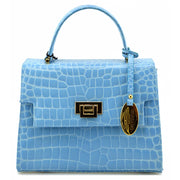 Giordano light blue Cinzia leather handbag. 