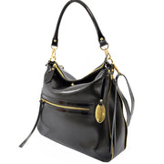 Giordano Sara black leather handbag. 