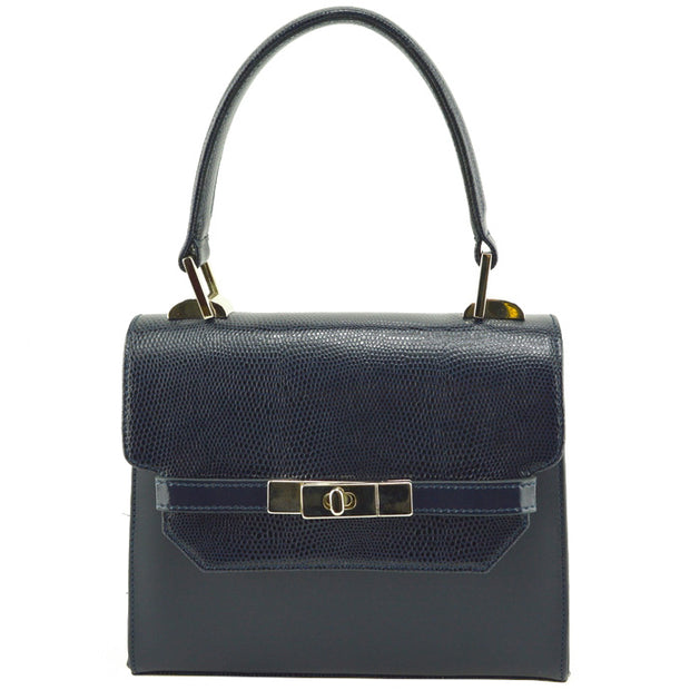 Giordano dark blue Kathy leather handbag. 
