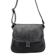 Giordano black and silver Marilyn leather cross-body bag. 