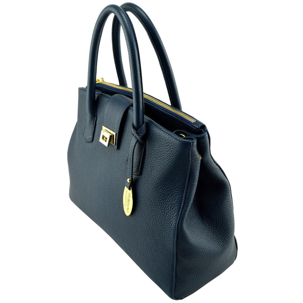 Giordano blue Deborah leather handbag. 