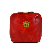 Pratesi Volterra red leather shoulder bag. 
